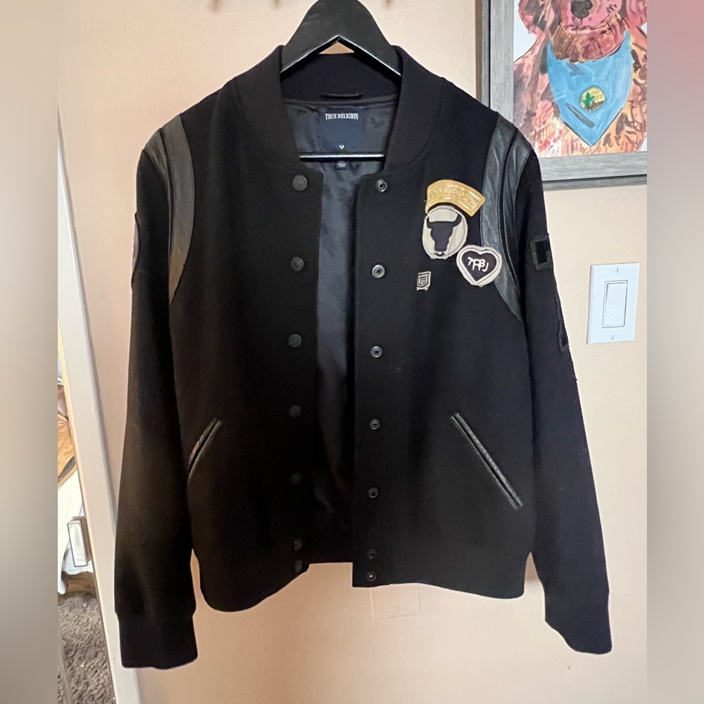True Religion Wool Varsity Jacket
